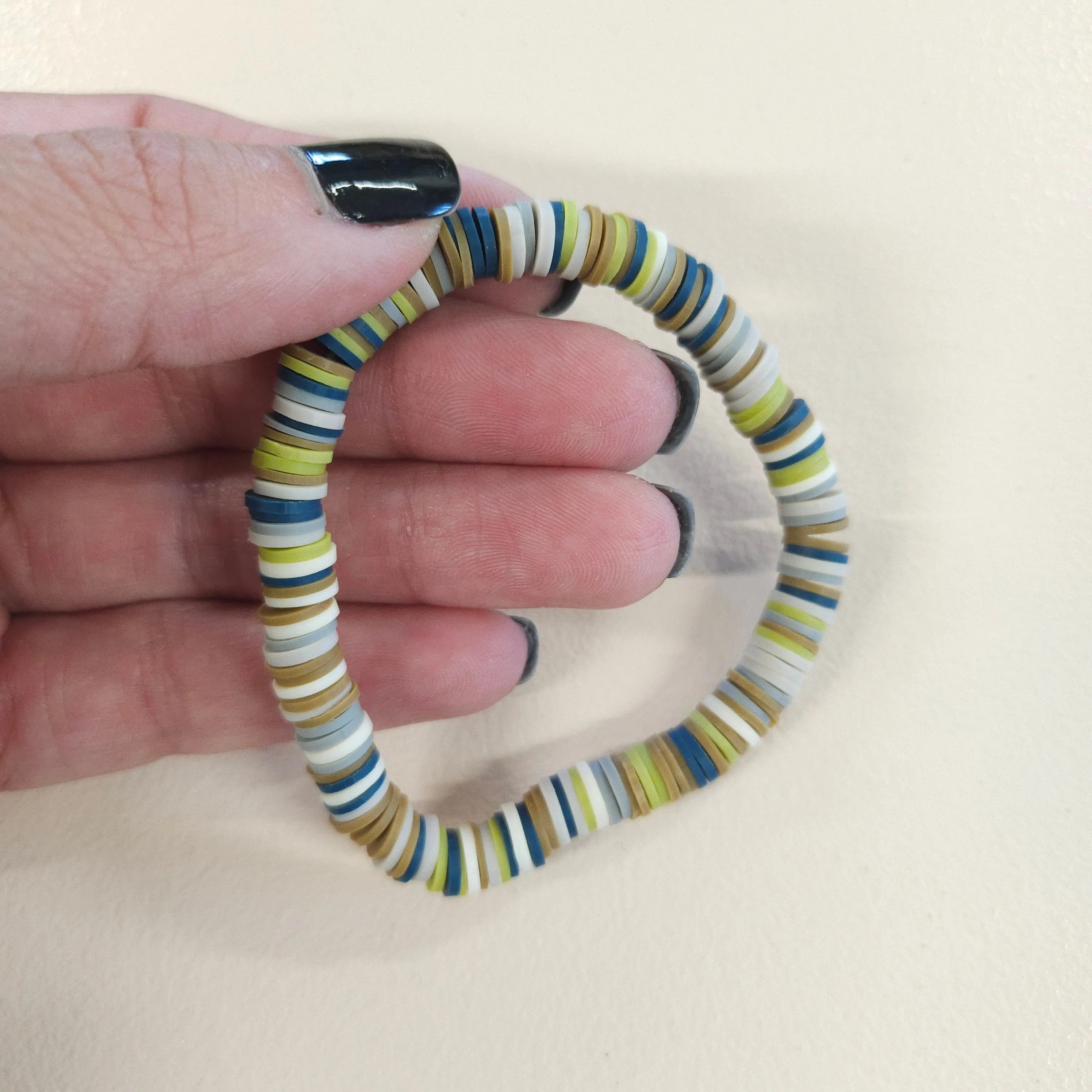 Colorful Clay Bead Bracelets