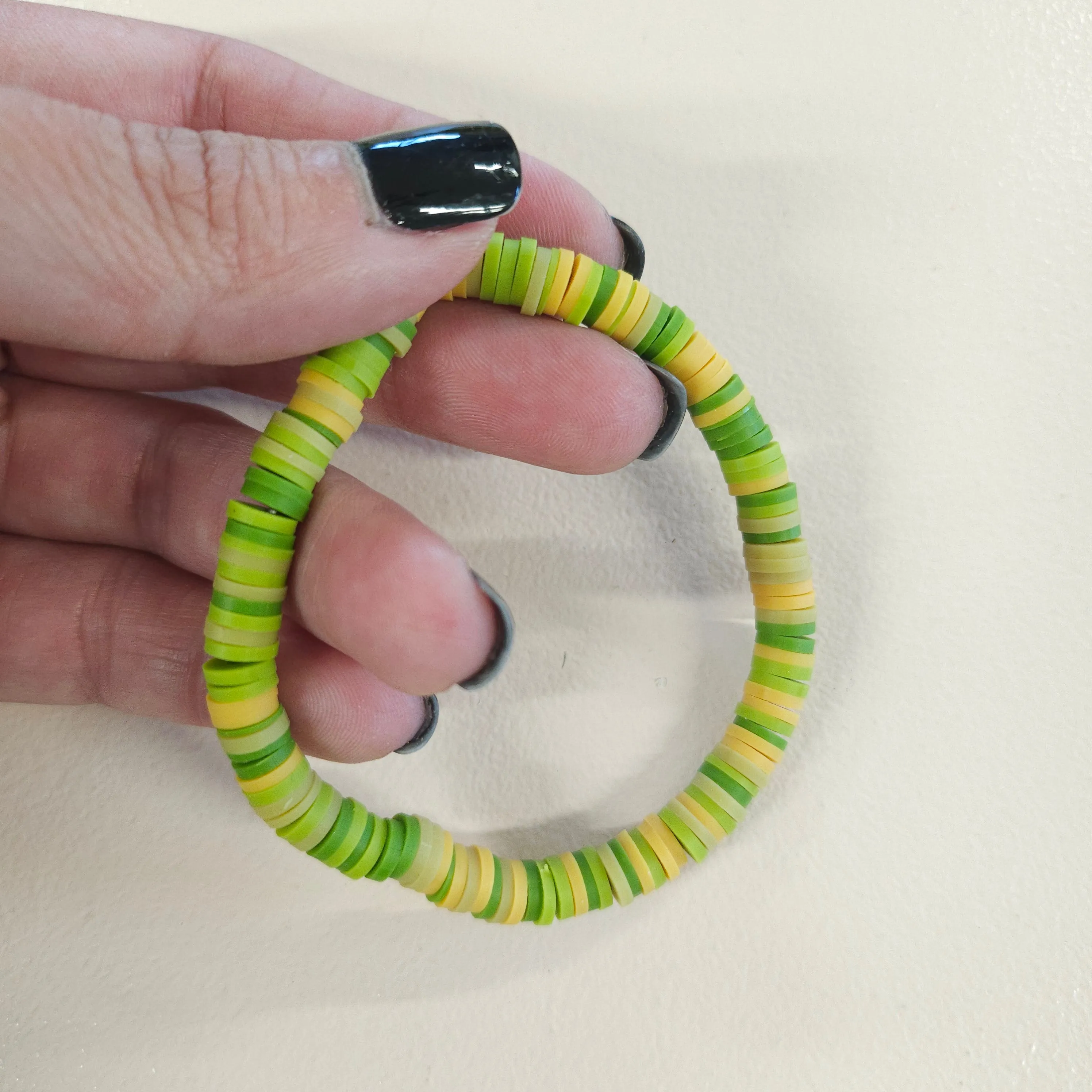 Colorful Clay Bead Bracelets