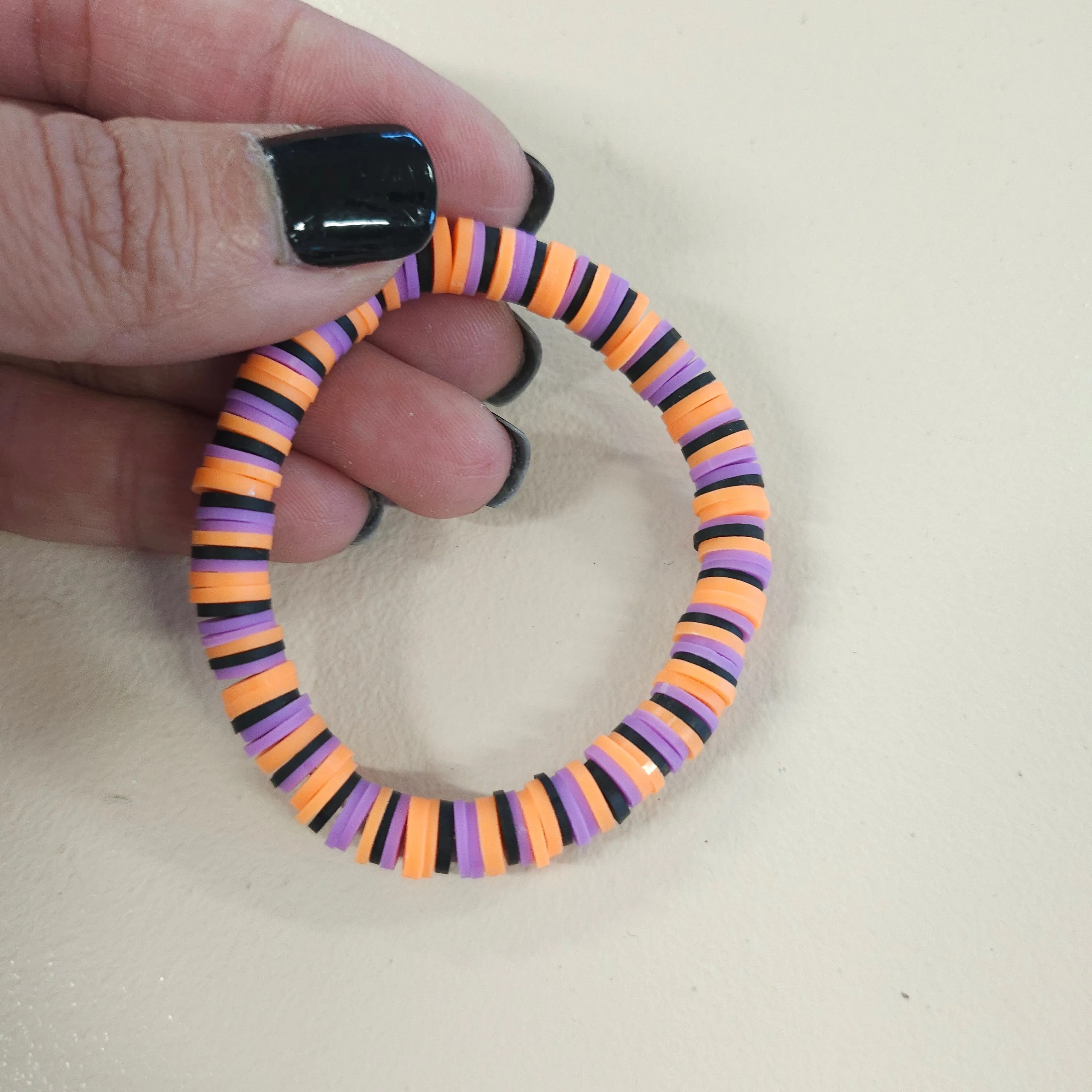 Colorful Clay Bead Bracelets