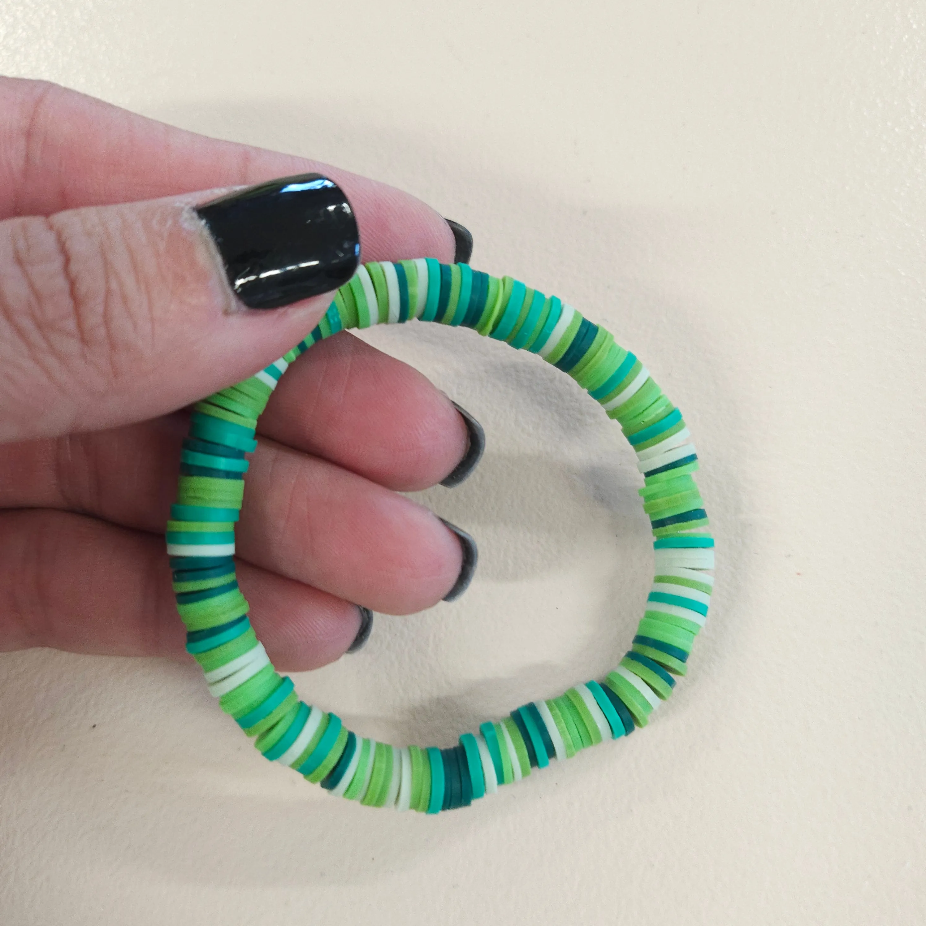 Colorful Clay Bead Bracelets