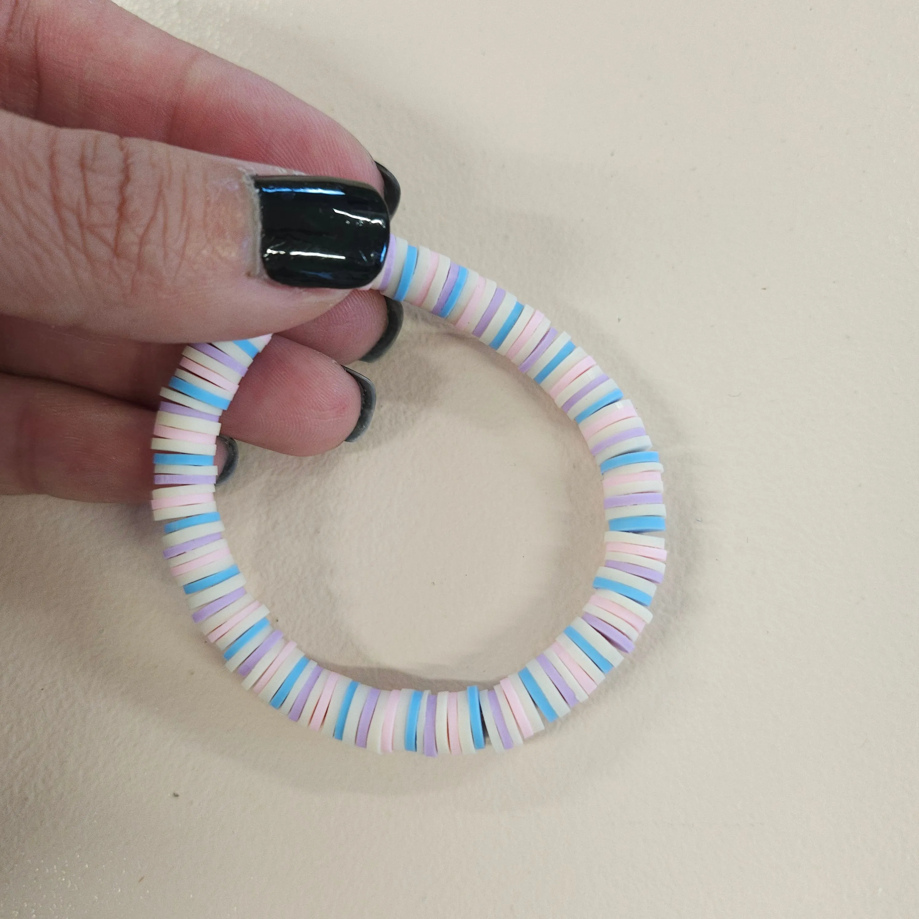 Colorful Clay Bead Bracelets