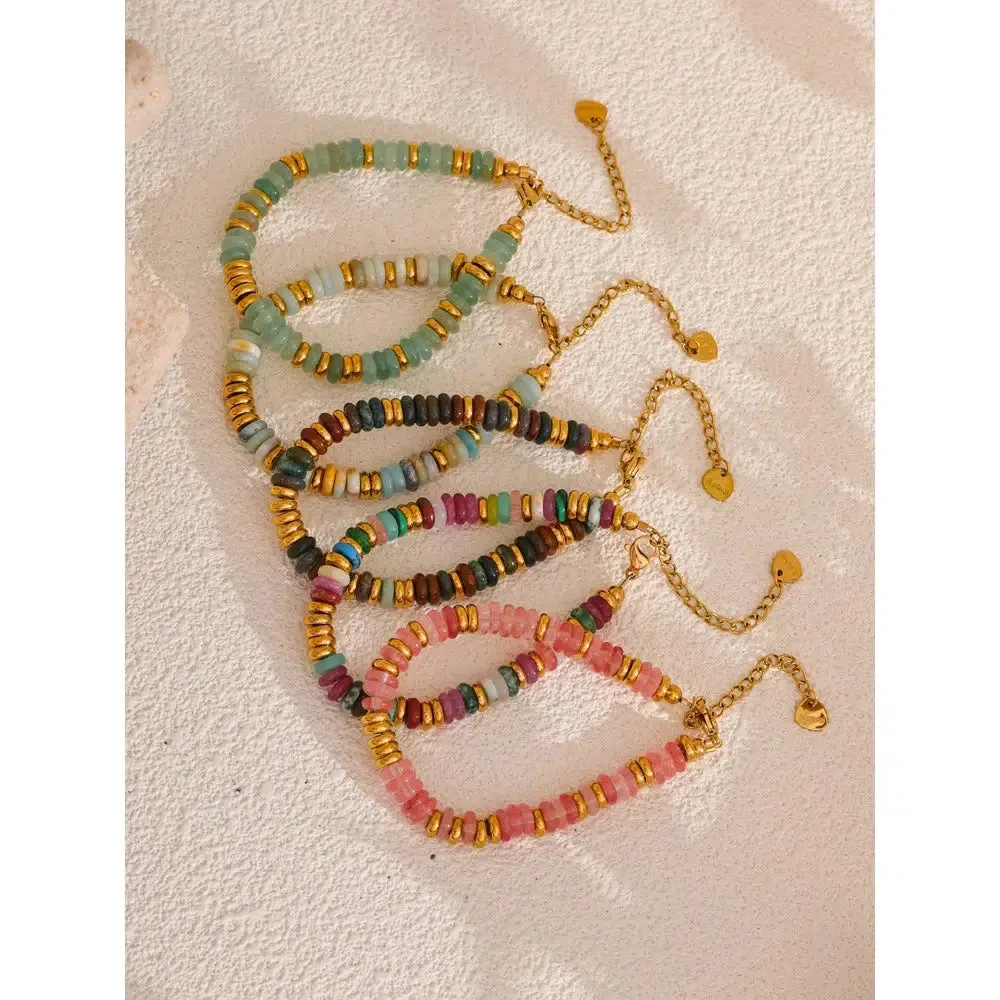 Colorful Stone Beads Bracelet