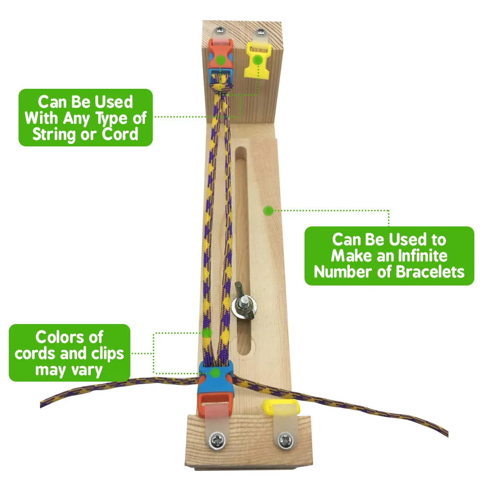 Complete DIY Paracord Bracelet Making Kit for Friendship Bracelets for Kids Age 8 