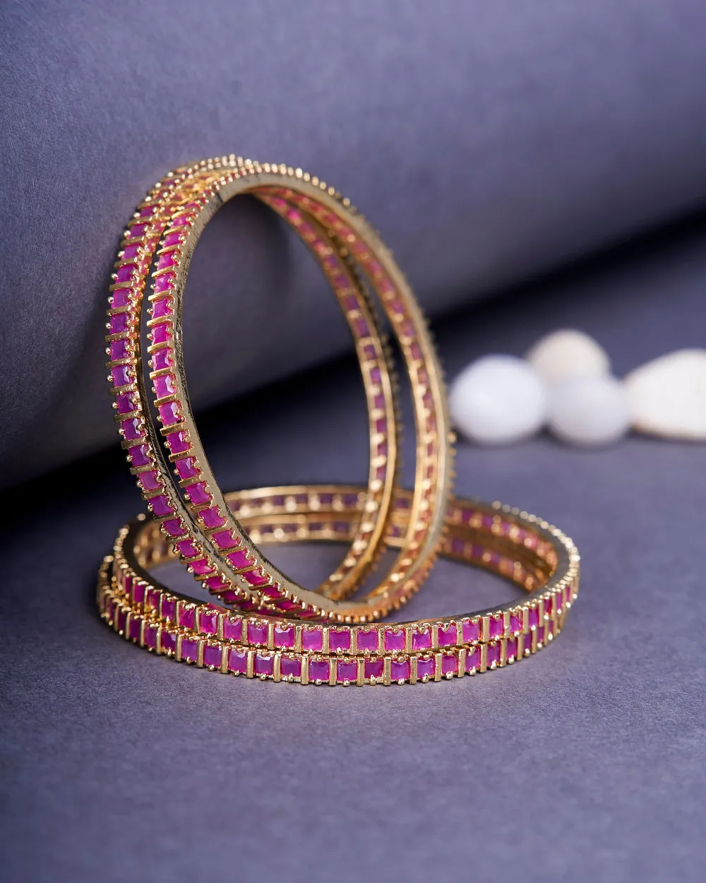 Crimson Desire Bangles (Pack of 4)