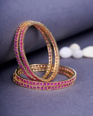 Crimson Desire Bangles (Pack of 4)
