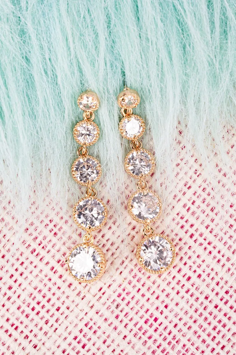 Crystal Avenue Lots To Love Cubic Zirconia Goldtone Earrings