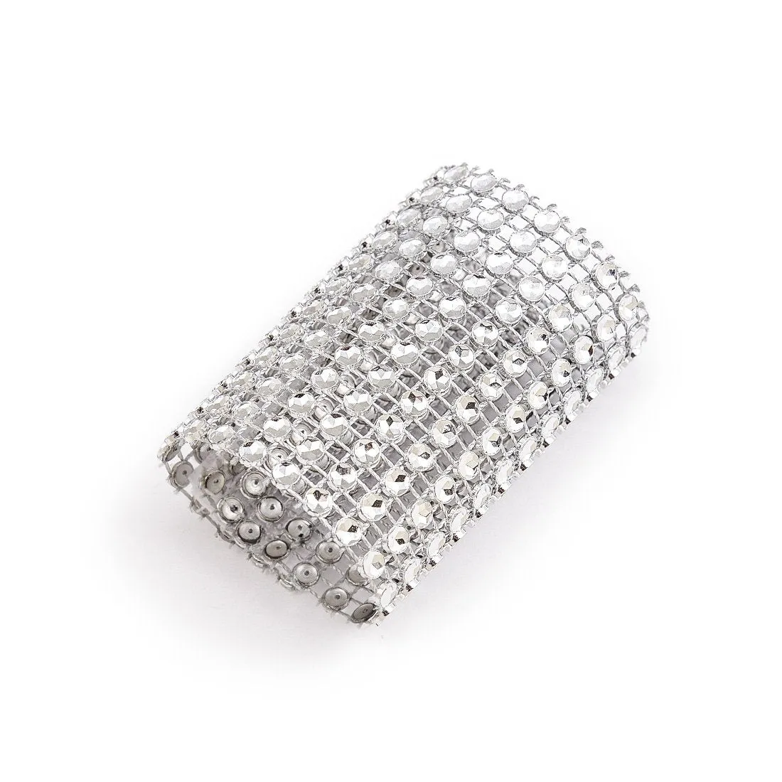 Crystal Diamond Napkin Ring 10/Pack, (8 colors)