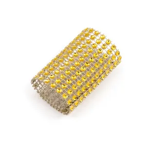 Crystal Diamond Napkin Ring 10/Pack, (8 colors)