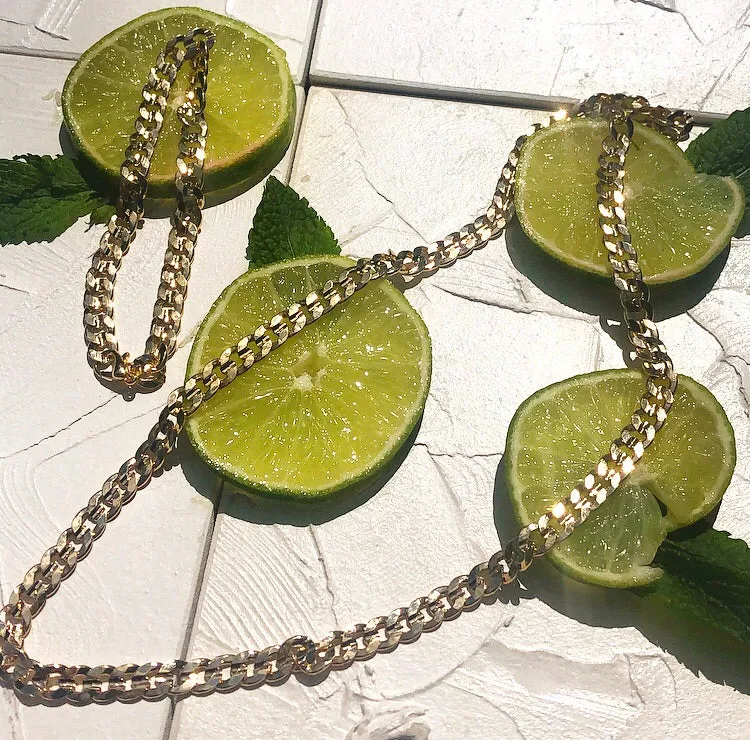 Cuban link chain necklace