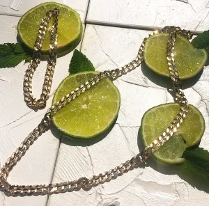 Cuban link chain necklace