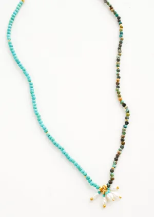Demeter Turquoise Beaded Necklace