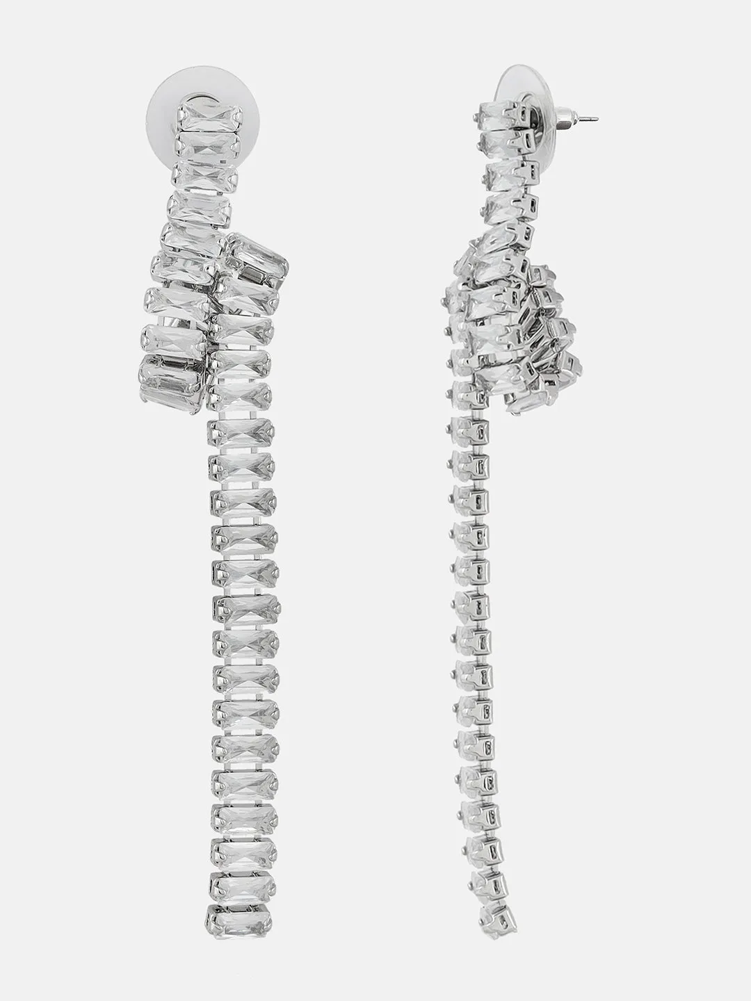 Diamond Cluster Sparkling Earrings