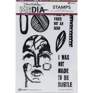 Dina Wakley MEdia - Stamps - Not Subtle