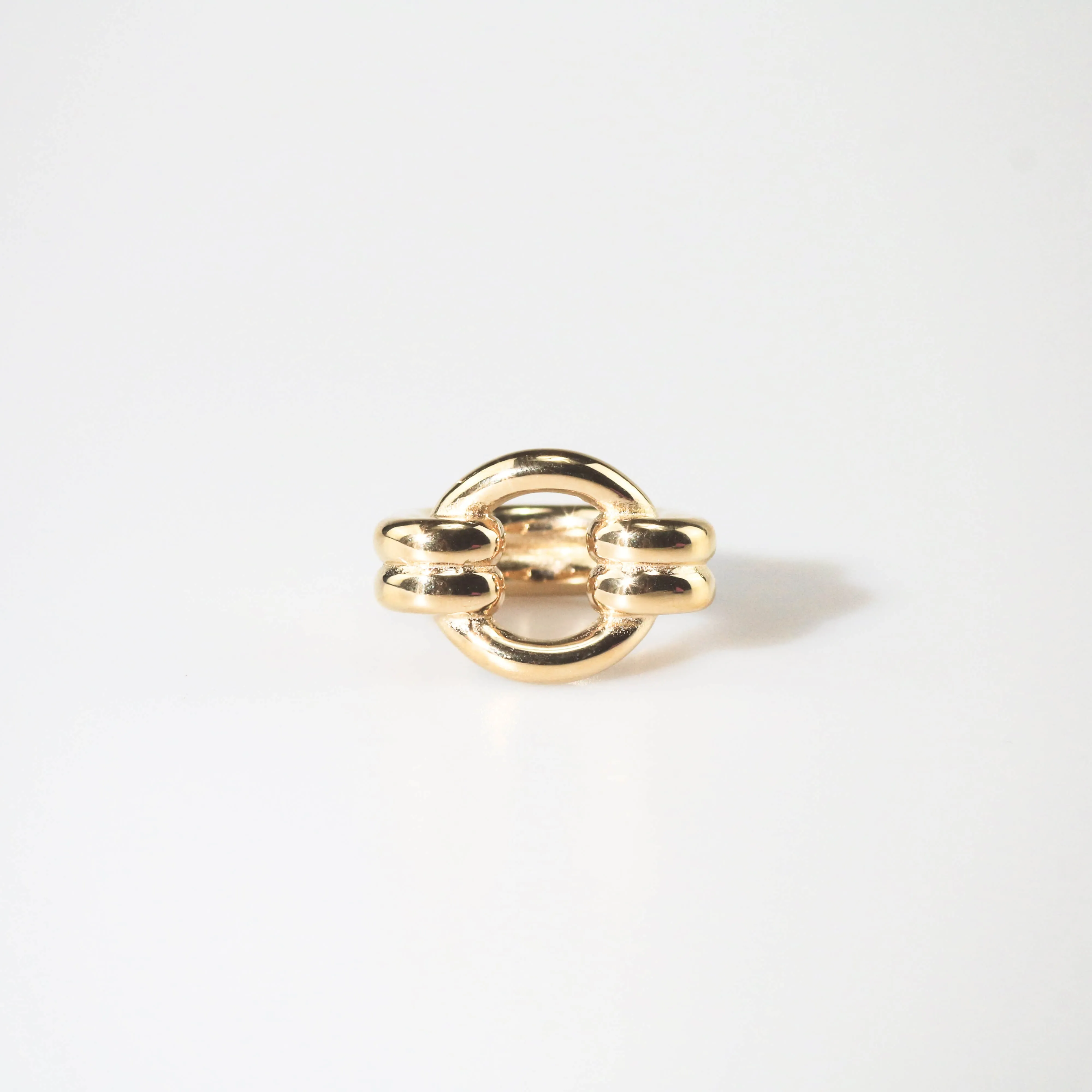 Double Loop Gold Ring