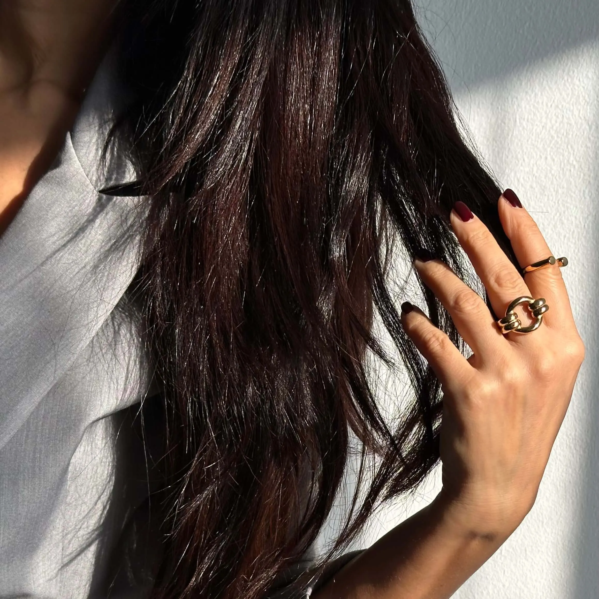 Double Loop Gold Ring