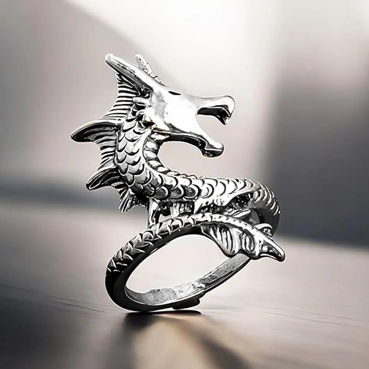 Dragon Faced Rings