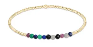 E Newton Gold Bliss 2mm Bead Bracelet - Hot Mess Fall Winter