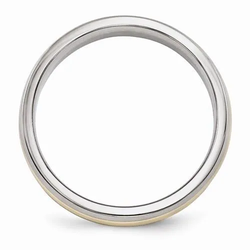 Edward Mirell Titanium With 14k Gold Inlay - 5mm