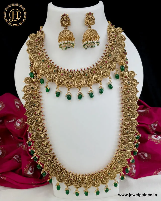 Elegant Gold Plated Matte Finish Combo Set JH3210