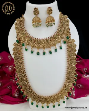Elegant Gold Plated Matte Finish Combo Set JH3210