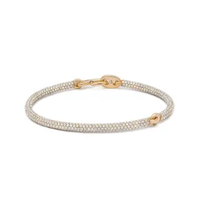 Equinox Bracelet | Full Pave | Yellow Gold