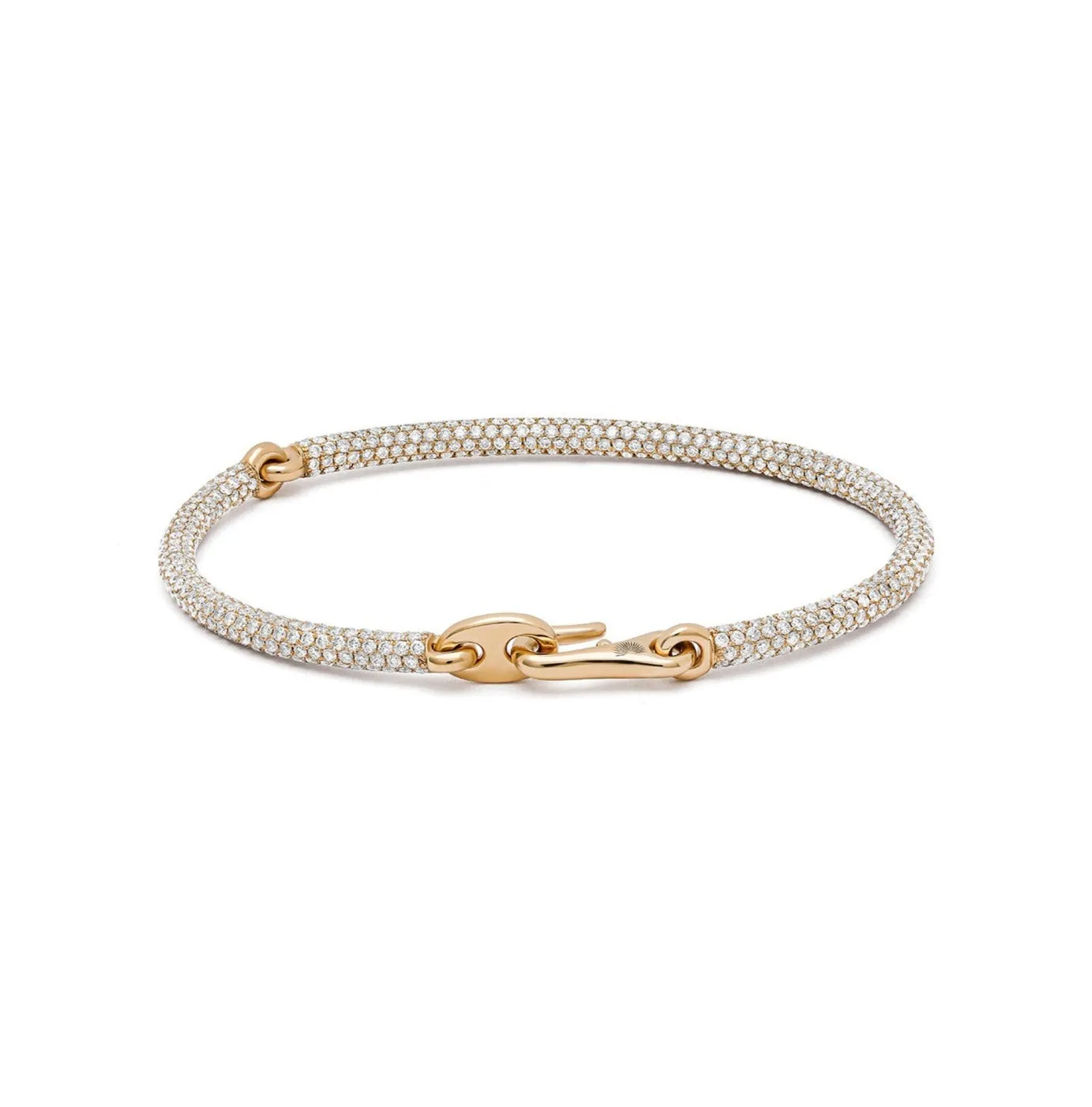 Equinox Bracelet | Full Pave | Yellow Gold