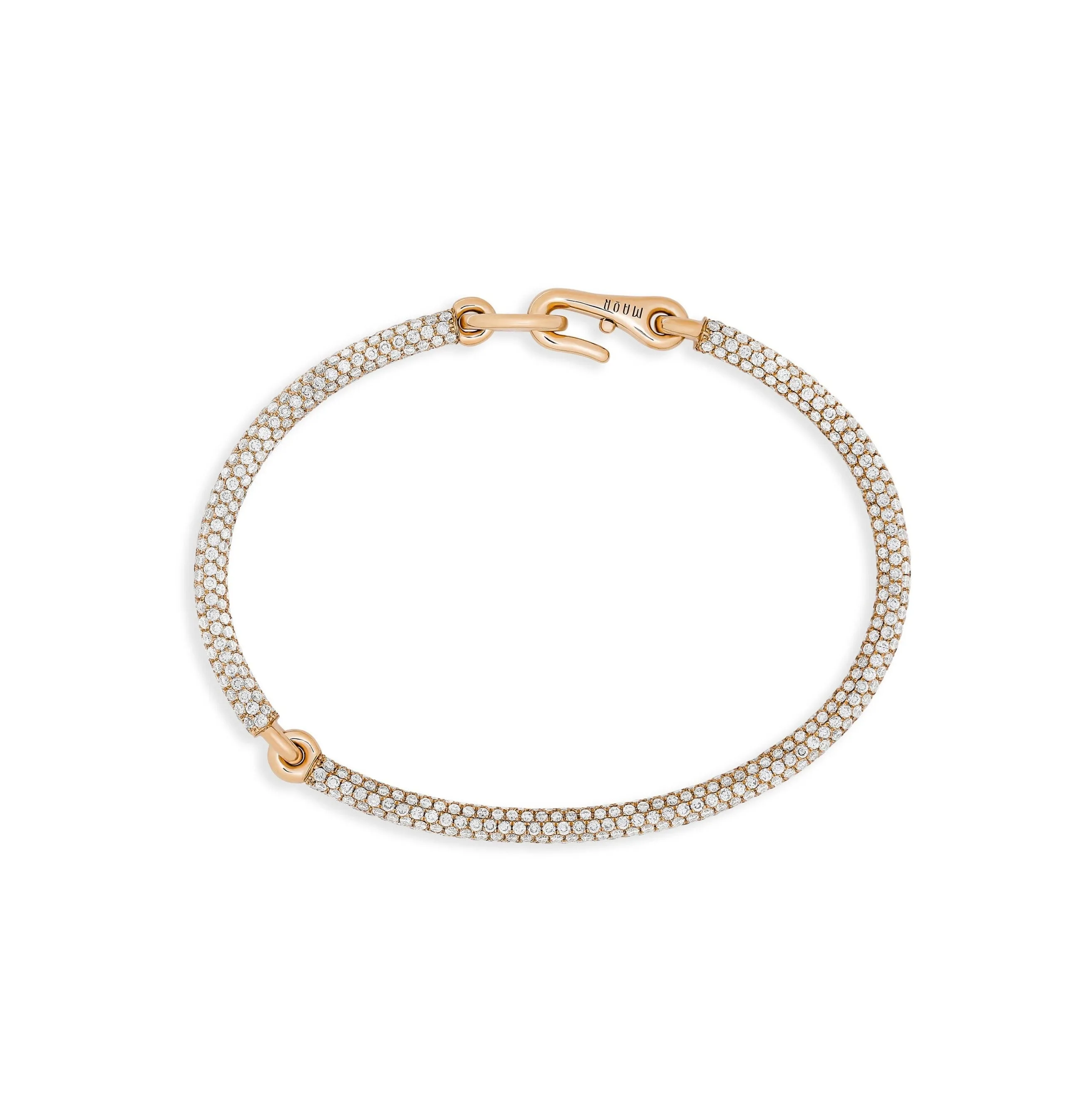 Equinox Bracelet | Full Pave | Yellow Gold