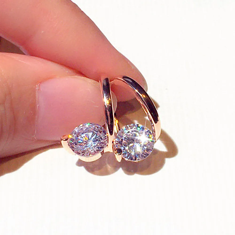 Exquisite Flash Charm Rhinestone Earrings