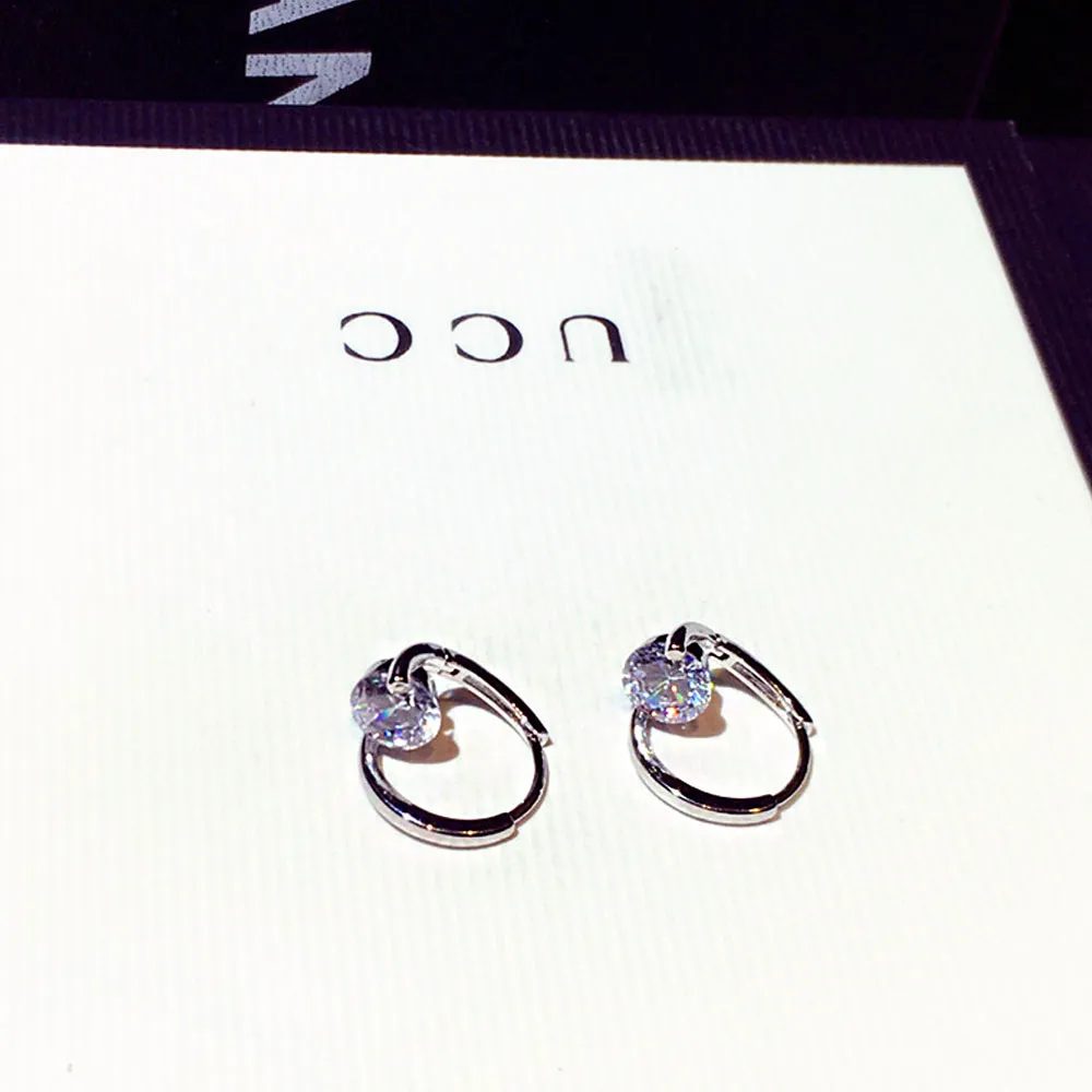 Exquisite Flash Charm Rhinestone Earrings