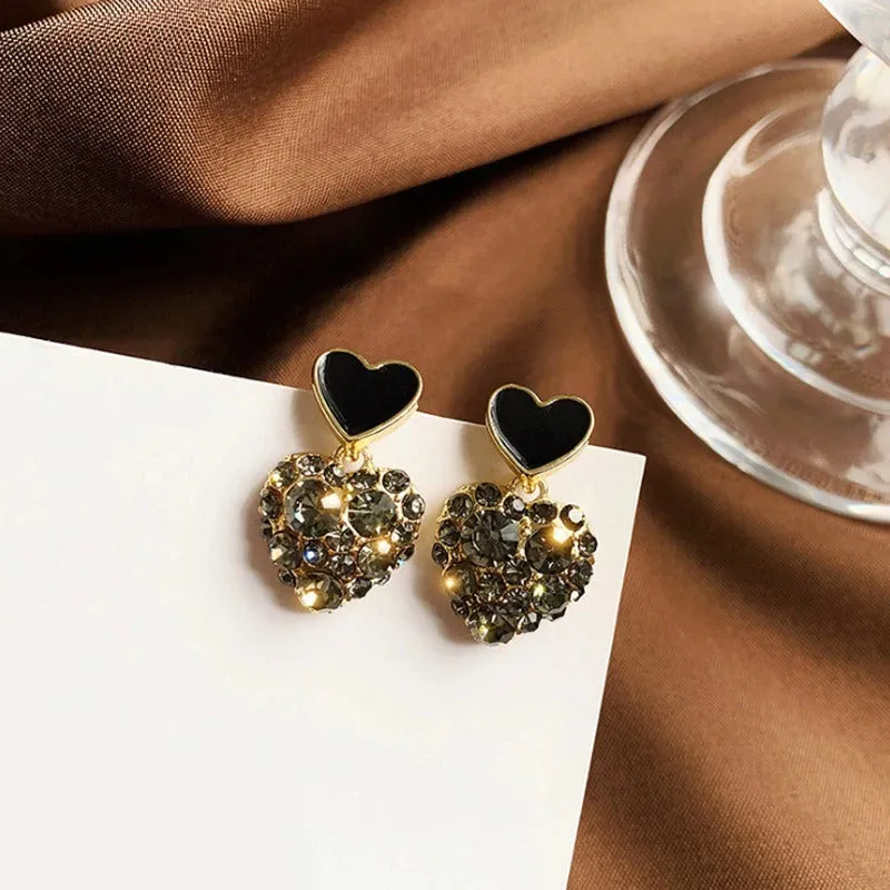 Exquisite Retro Purple Rhinestone Earrings Collection