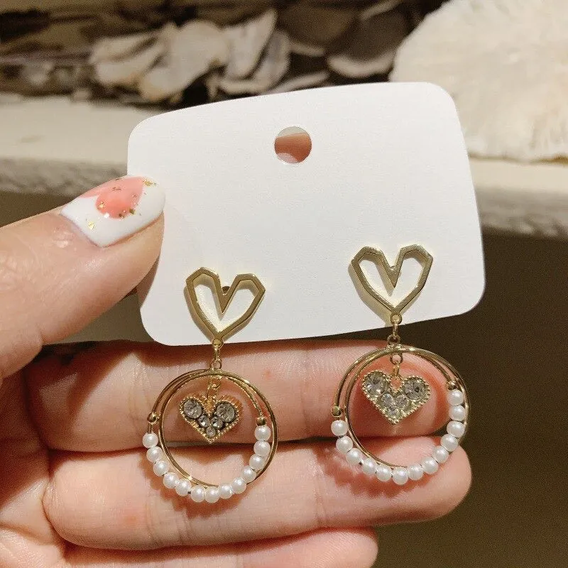Exquisite Retro Purple Rhinestone Earrings Collection