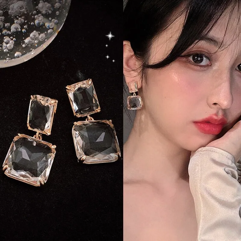 Exquisite Retro Purple Rhinestone Earrings Collection