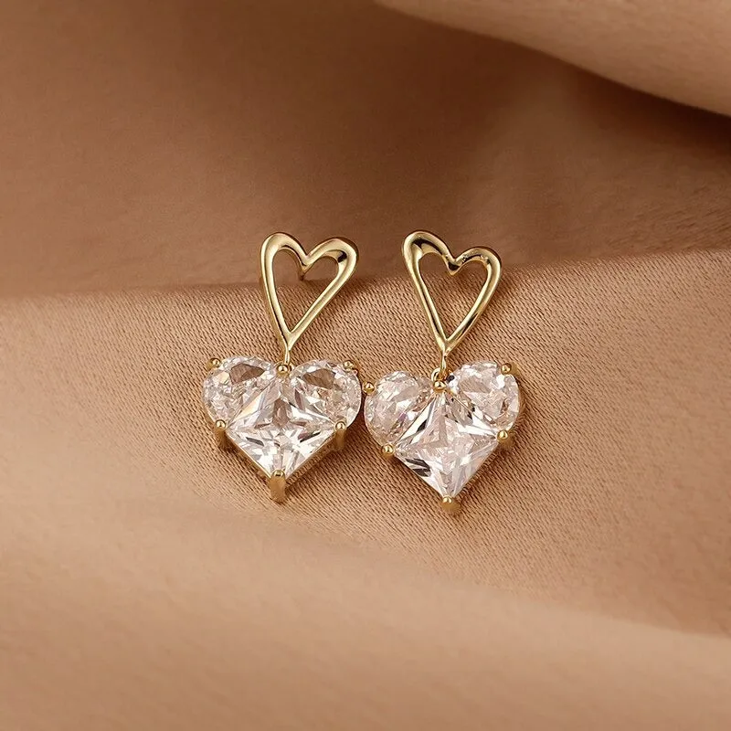 Exquisite Retro Purple Rhinestone Earrings Collection