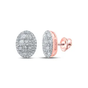Exquisite Rose Gold Diamond Elegance Earrings