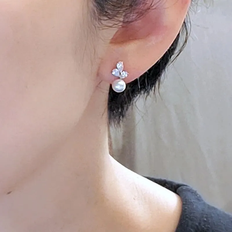 Exquisite Women Imitation Pearl Earrings