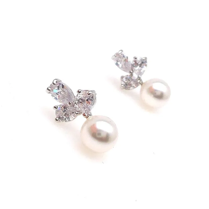 Exquisite Women Imitation Pearl Earrings