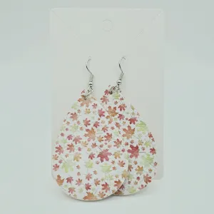 Fall Faux Leather Earrings