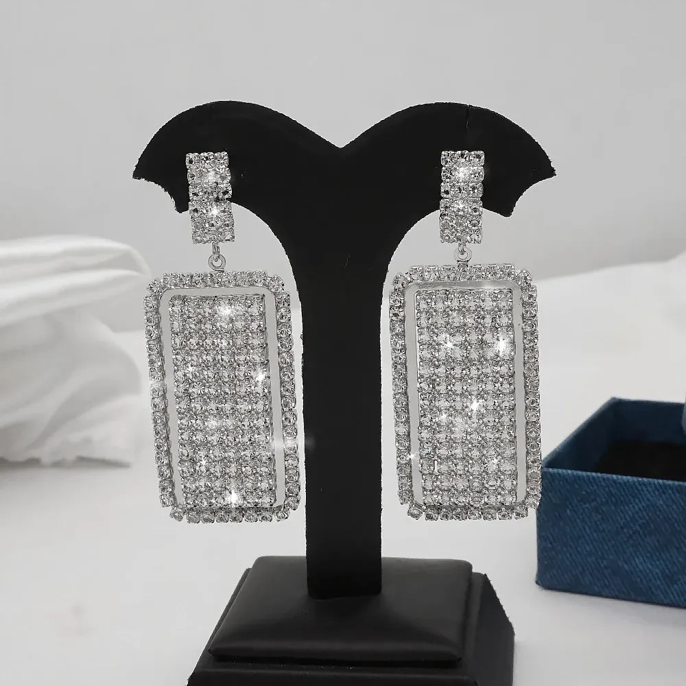 Fashion Jewelry Crystal Exquisite Drop Earrings for Woman