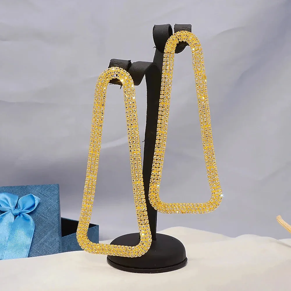 Fashion Jewelry Crystal Exquisite Drop Earrings for Woman