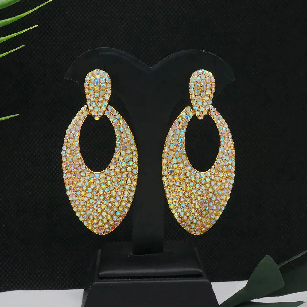 Fashion Jewelry Crystal Exquisite Drop Earrings for Woman