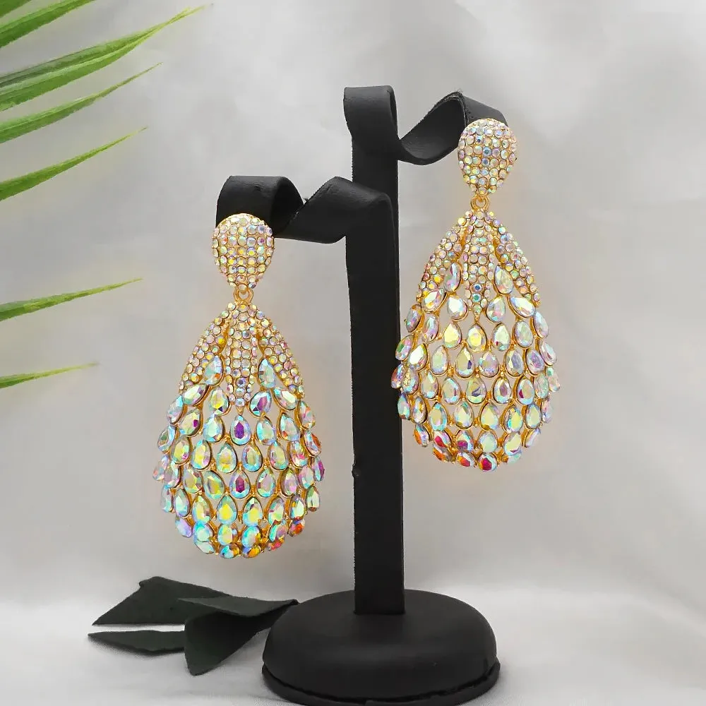 Fashion Jewelry Crystal Exquisite Drop Earrings for Woman