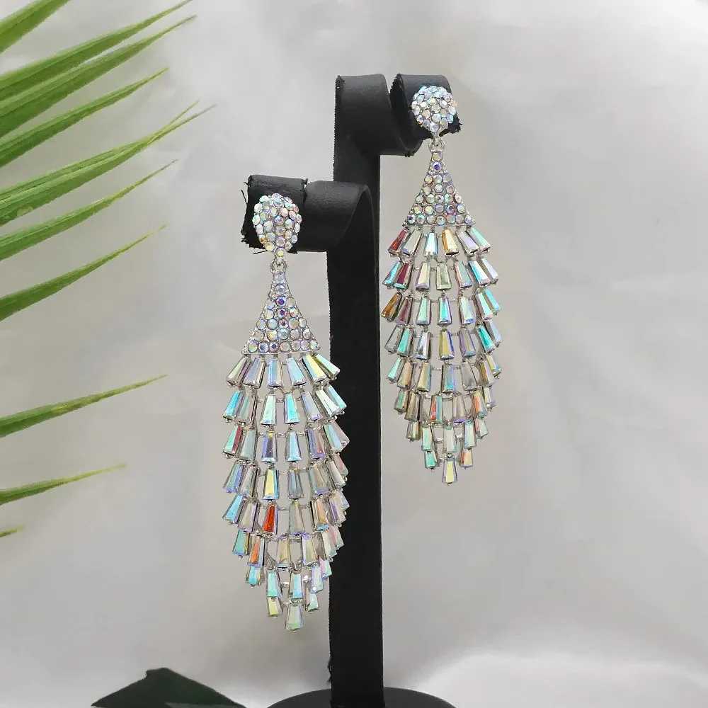 Fashion Jewelry Crystal Exquisite Drop Earrings for Woman