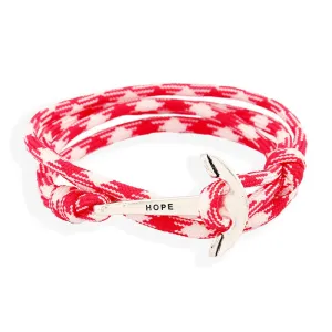Fashion Navy Anchor Woven Chinlon Bracelet