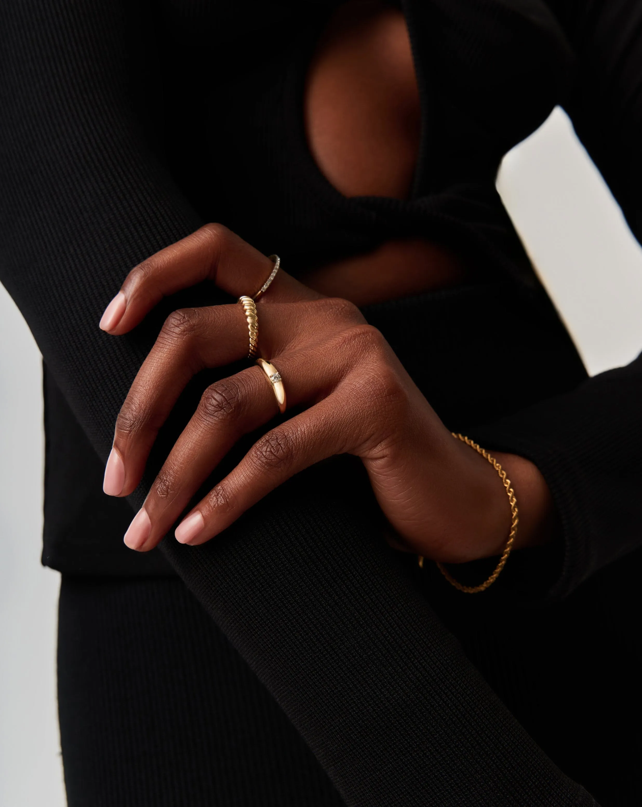 Fine Single Diamond Classic Dome Ring | 14ct Solid Gold/Diamond