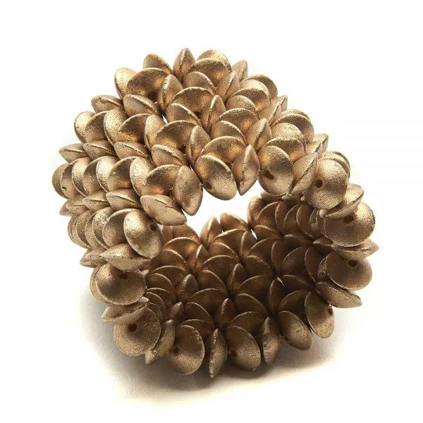 Floral Wood Napkin Rings