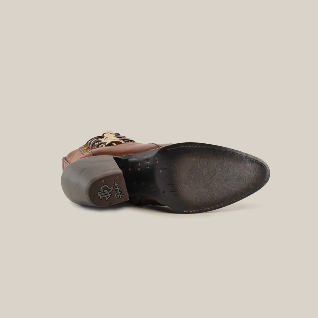 Francia Rings Bootie Tan - J Toe