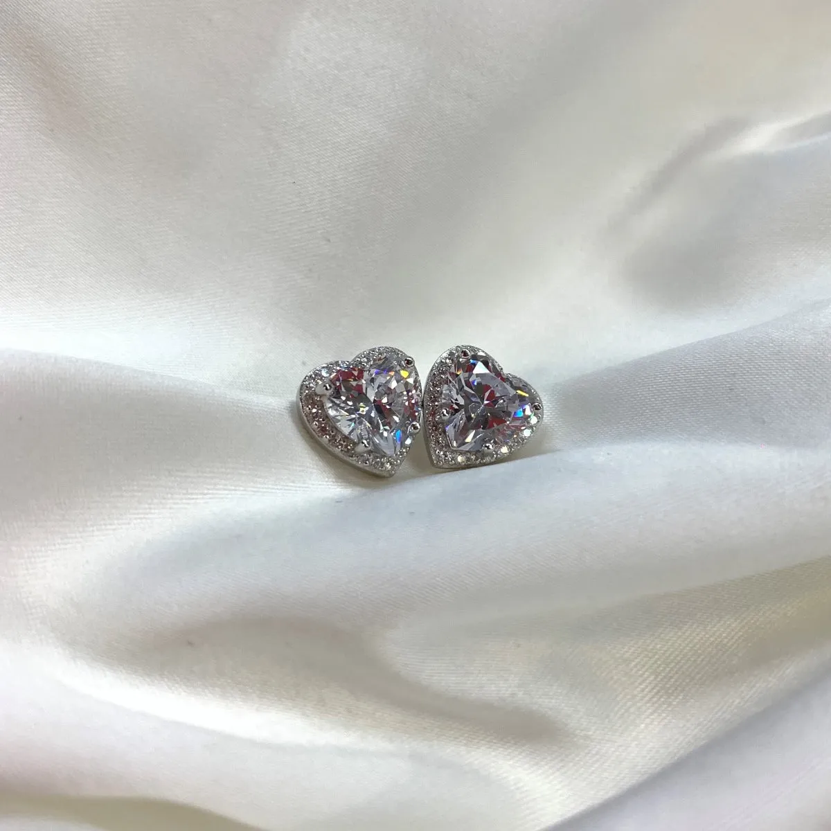[Goodv]Sparkling Heart Shape Lover Earrings