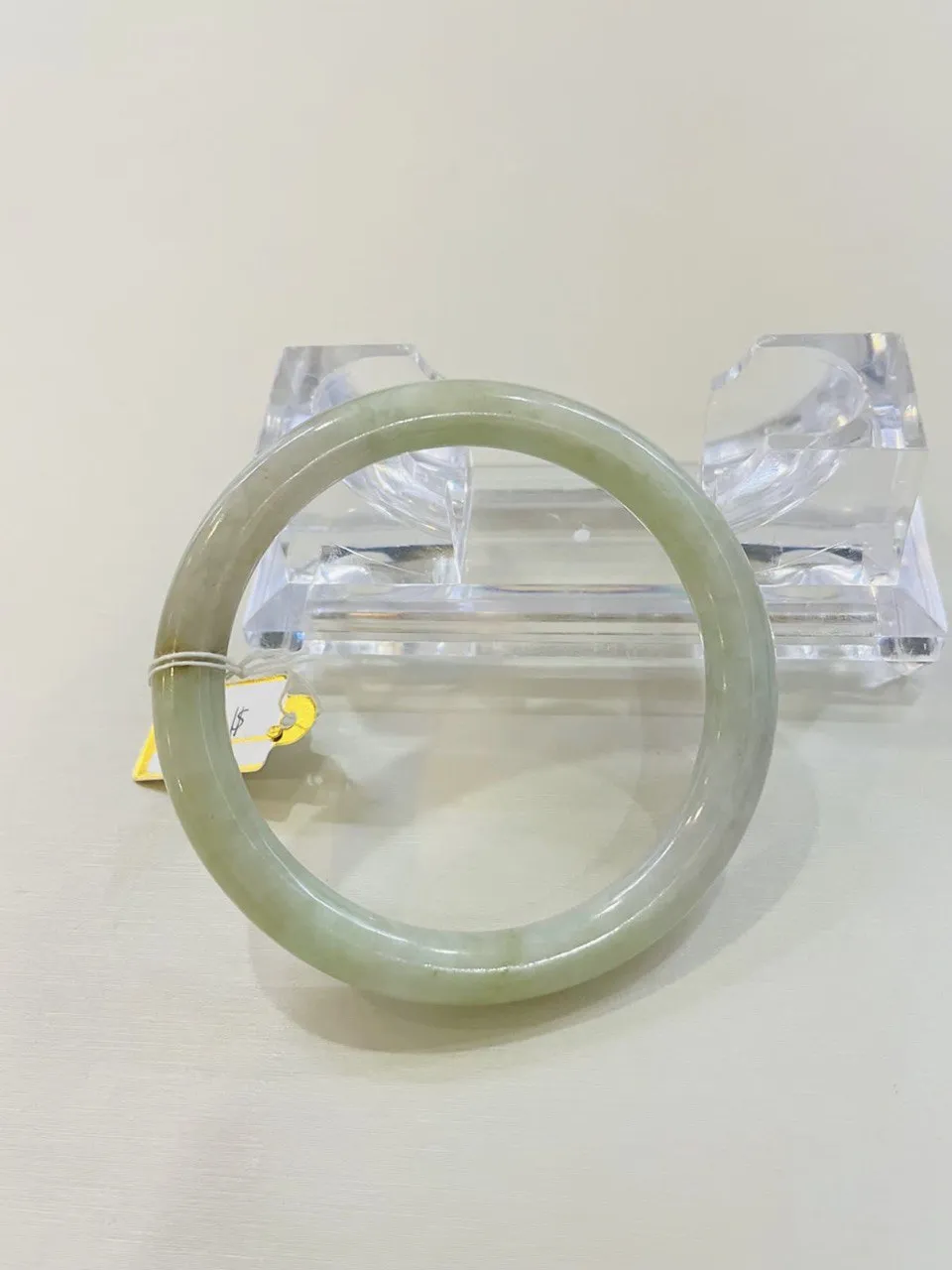 Grade A Natural Jade Bangle with certificate #1109