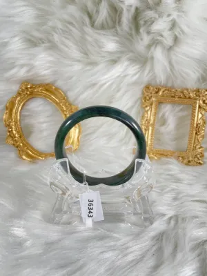 Grade A Natural Jade Bangle with certificate #36343