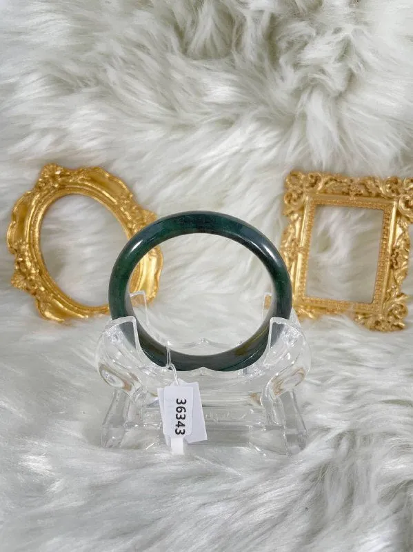 Grade A Natural Jade Bangle with certificate #36343